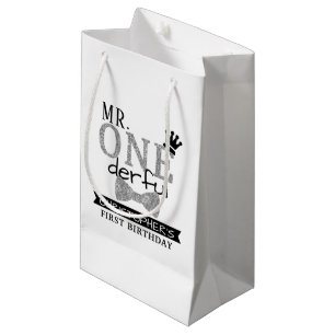de heer ONEderful 1st Birthday Party Favor Klein Cadeauzakje