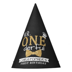 de heer ONEderful 1st Birthday Party Feesthoedjes
