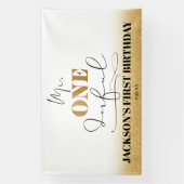 de heer Onederful Birthday Banner (Verticaal)