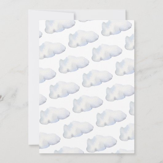 de heer ONEderful Hot Air Ballon Boy 1st Birthday Kaart (Achterkant)