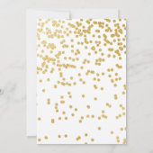 De heer Onederful Invitation Black en Gold Kaart (Achterkant)