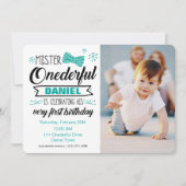 de heer Onederful Invitation Kaart (Voorkant)