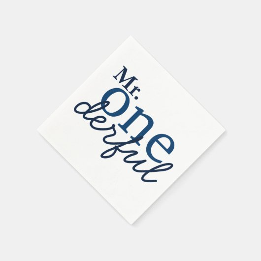 De heer Onederful Party Napkins Servetten (Hoek)