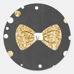 de heer Onederful Sticker Boy Bow Stropdas Black G