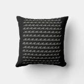 de heer Pas getrouwd Elegant Wedding Pillow Kussen (Achterkant)