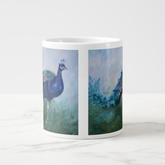 de heer Peacock Extra Grote Mok (Voorkant)