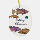 DE HEER PELICAN VIST KERAMISCH ORNAMENT (Achterkant)