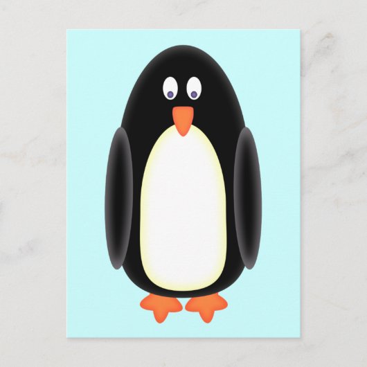 de heer Penguin Briefkaart (Voorkant)