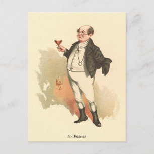De heer Pickwick van Kyd, Dickens' The Pickwick Pa Briefkaart