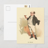 De heer Pickwick van Kyd, Dickens' The Pickwick Pa Briefkaart (Voorkant / Achterkant)