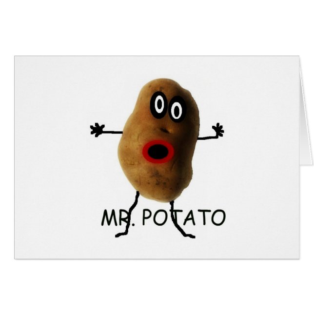 de heer Potato Cartoon (Voorkant Horizontaal)