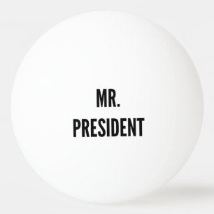 de heer President Funny College Humor Beer Pong Pingpongballen