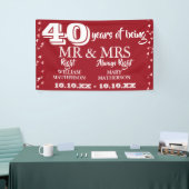 de heer Right Fun 40th Jubileum Ruby Hearts Spandoek (Beurs)