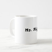 de heer Right koffiemok (Voorkant links)