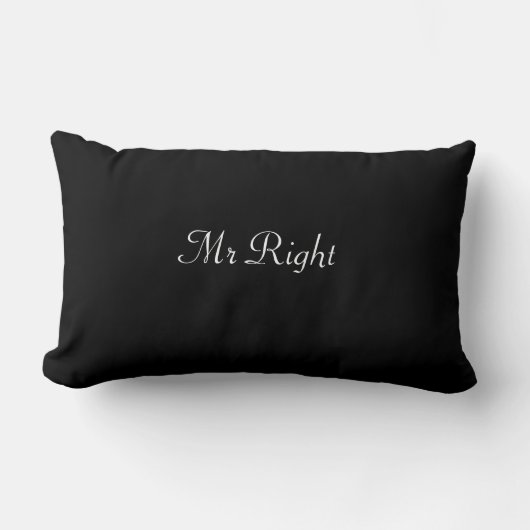 de heer Right Wedding/Groom Cushion Kussen (Voorkant)