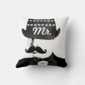 De heer Roaring 20's bruiloften Kussen (Achterkant)
