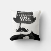 De heer Roaring 20's bruiloften Kussen (Voorkant)
