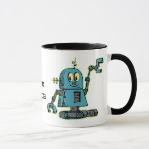 De heer Robot Personalized Mug Mok