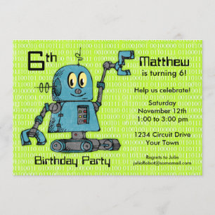 De heer Robot Persoonlijke uitnodiging op zaterdag
