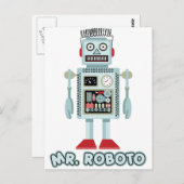 de heer Roboto Briefkaart (Voorkant / Achterkant)
