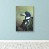 de heer Rook Wrapped Canvas (Insitu (Houten vloer))