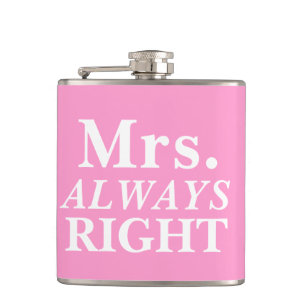 de heer S. ALWAYS Right Bride's Flask Heupfles