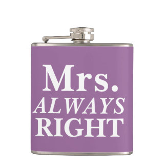 de heer S. ALWAYS Right Bride's Flask Heupfles