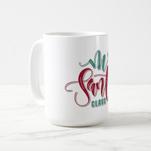 de heer Santa Claus Coffee Mok (Voorkant links)