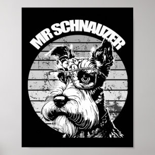De heer Schnauzer Poster