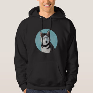 de heer Siberian Husky Hoodie