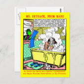 De heer Skygack Observes a Man Bathing Briefkaart (Voorkant / Achterkant)