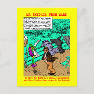 de heer Skygack Observes Seasy ck Passengers Briefkaart