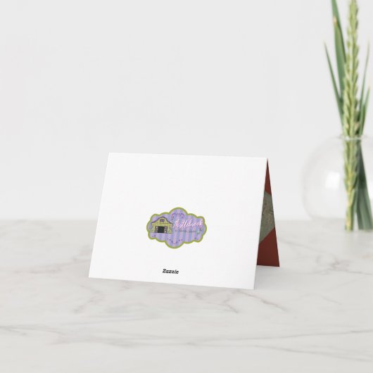 de heer Sly Fox Hunt Folded Invitation (Achterkant)