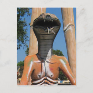 De heer Snake AKA Cobra Head ... Boeddhistische he Briefkaart
