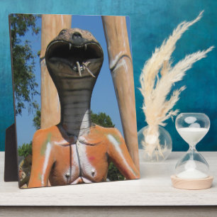 De heer Snake AKA Cobra Head ... Boeddhistische he Fotoplaat