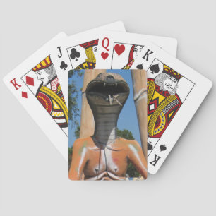 De heer Snake AKA Cobra Head ... Boeddhistische he Pokerkaarten