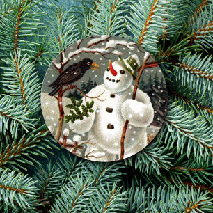 De heer Snowman en de heer Crow Stickers