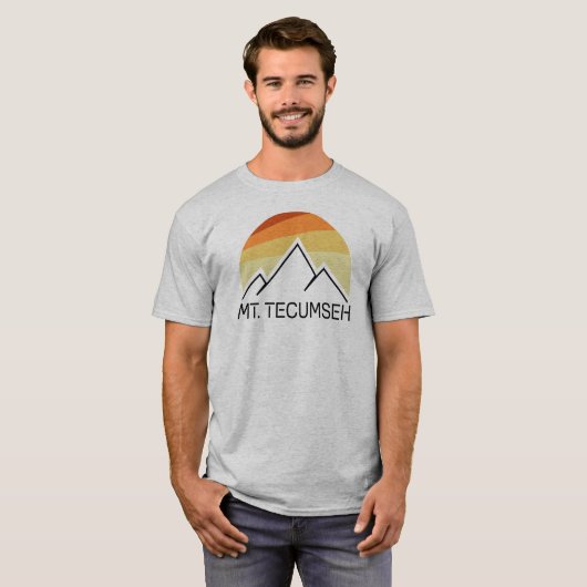 De heer Tecumseh New Hampshire Retro T-shirt (Voorkant volledig)
