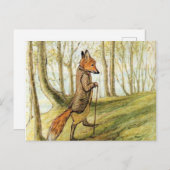 De heer Tod in het bos - Beatrix Potter Briefkaart (Voorkant / Achterkant)