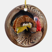 de heer Turkey Keramisch Ornament (Achterkant)