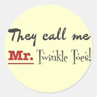de heer Twinkle Toes Ballet Gifts Ronde Sticker