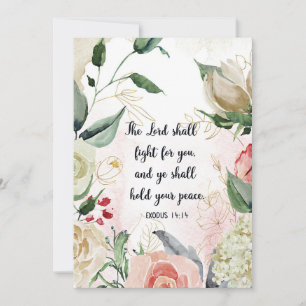 De Heer vecht voor u, Exodus 14:14, Bijbel