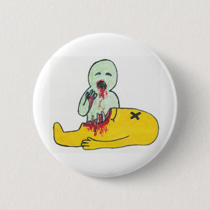 de heer wandelend dood ronde button 5,7 cm