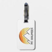 De heer Waumbek New Hampshire Retro Bagagelabel (Achterkant verticaal)