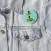 de heer Wiggly | De Button Anaconda Pinback (In situ)