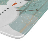 de heer Winter Snowman Snijplank (Hoek)