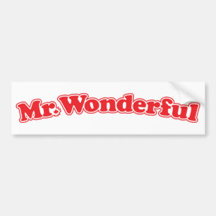 De heer Wonderful Bumpersticker