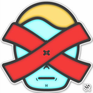 de heer X - Anonymous mysterous person v1 Sticker