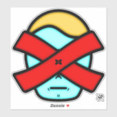 de heer X - Anonymous mysterous person v1 Sticker (Vel)