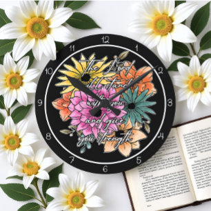 De Heer Zal Bij Je Staan Bloemstuk Kunst Ronde Klok